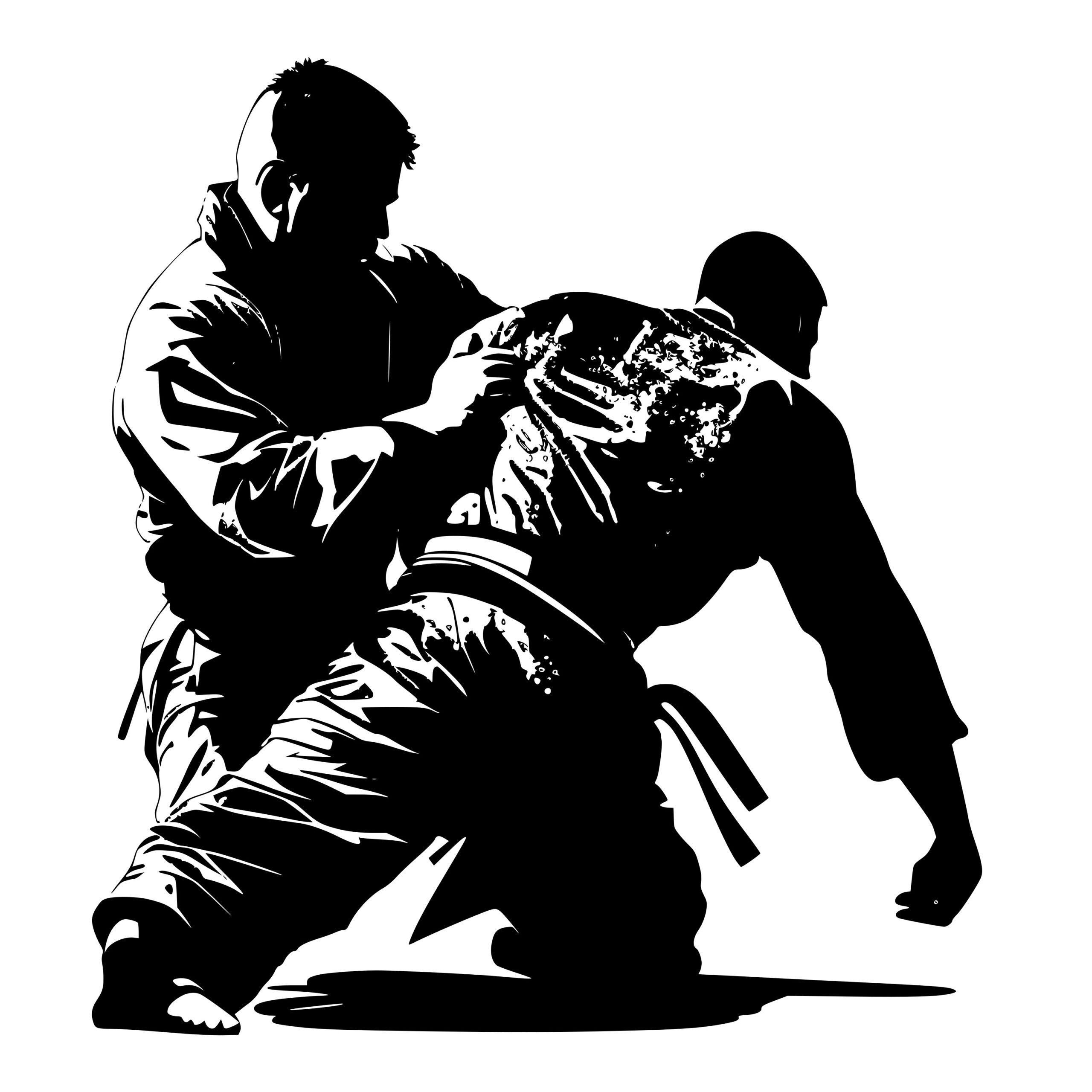 Judo Takedown SVG File Instant Download for Cricut, Silhouette, Laser