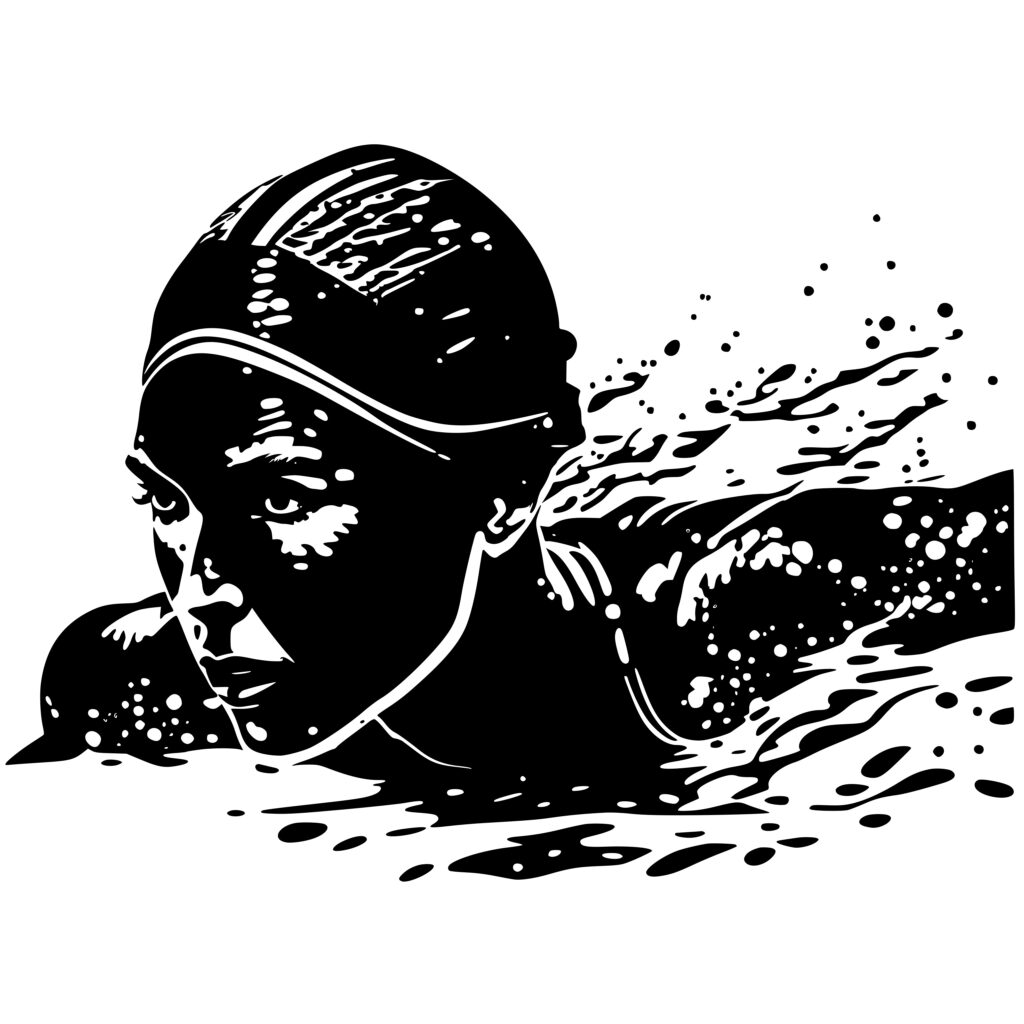 Competitive Swimmer SVG Instant Download for Cricut, Silhouette, and Laser Machines