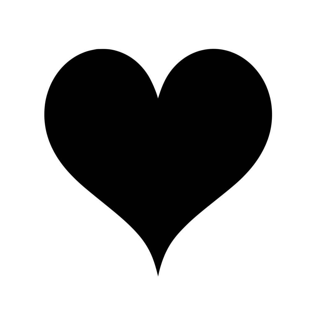 Love Heart Shape SVG File Instant Download for Cricut, Silhouette