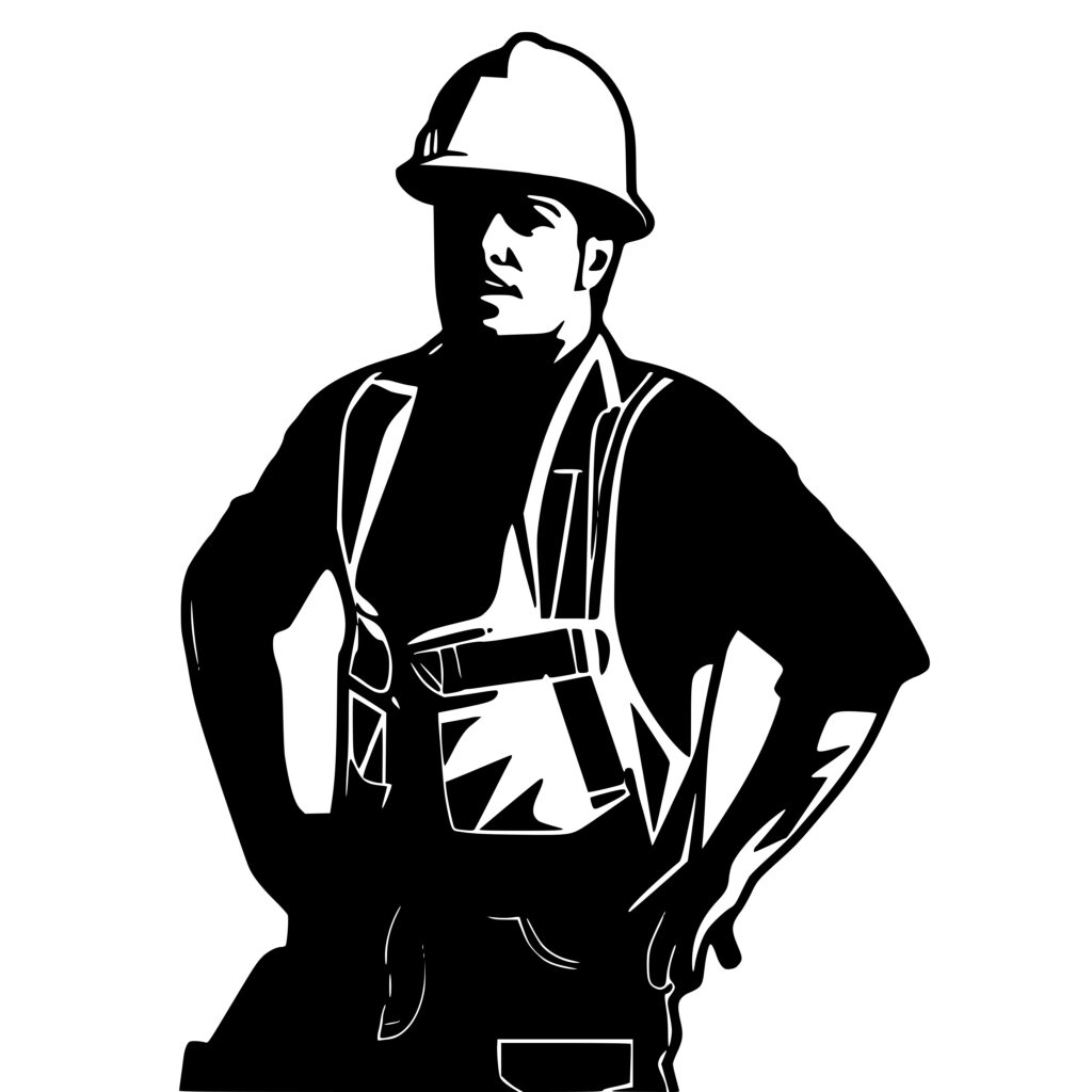 Construction Worker SVG File for Cricut, Silhouette, Laser Instant
