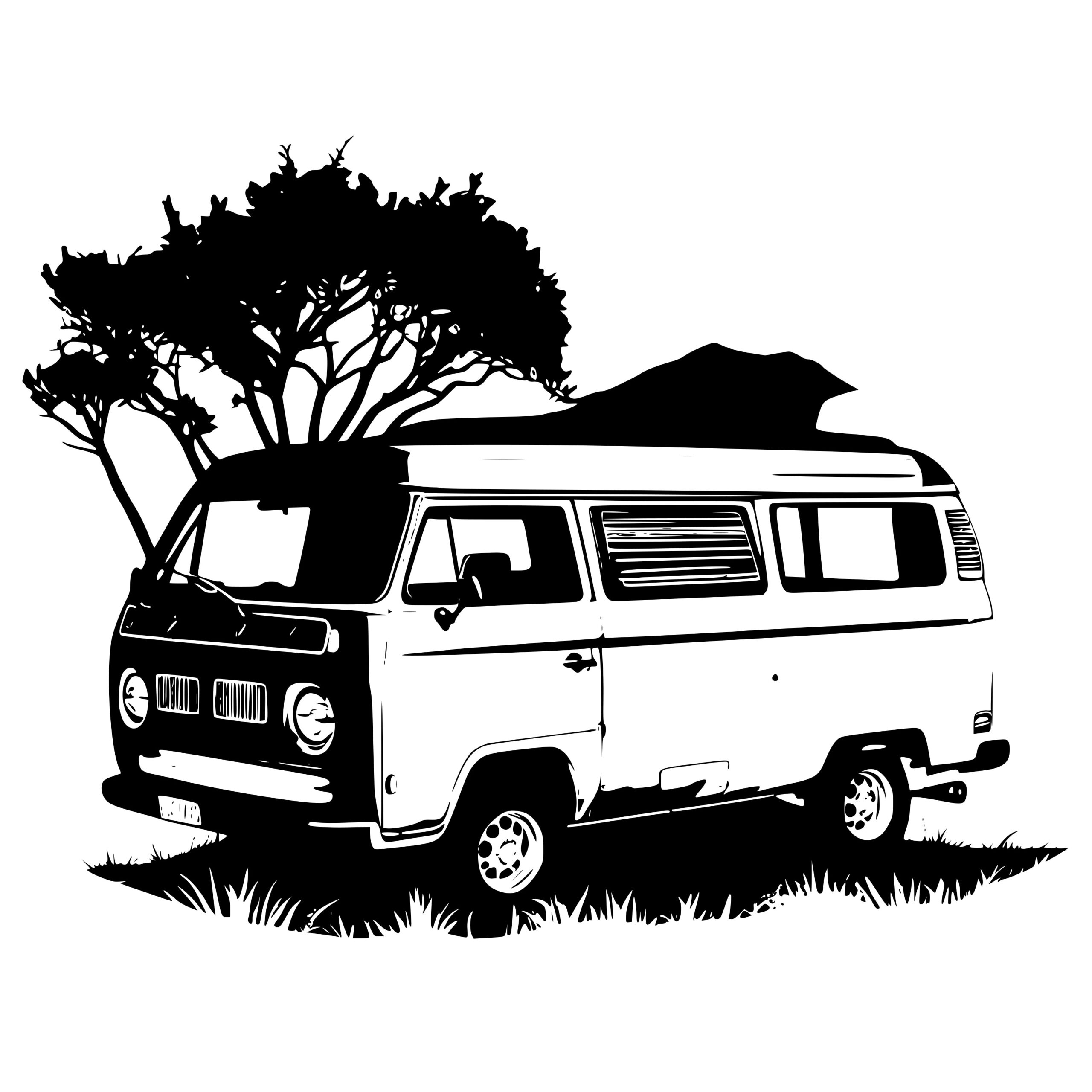 Van Life SVG File for Cricut, Silhouette, Laser Machines Instant Download