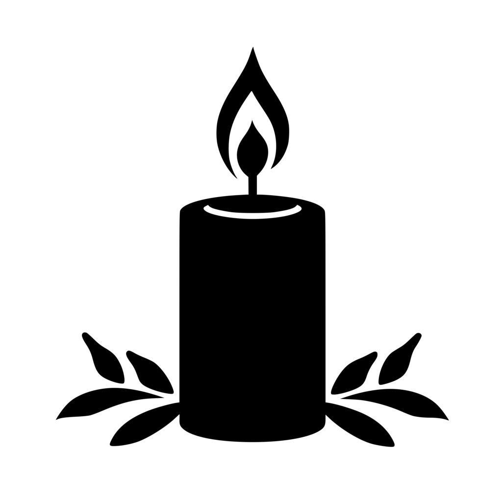 Holiday Candle SVG Image Perfect for Cricut, Silhouette, xTool