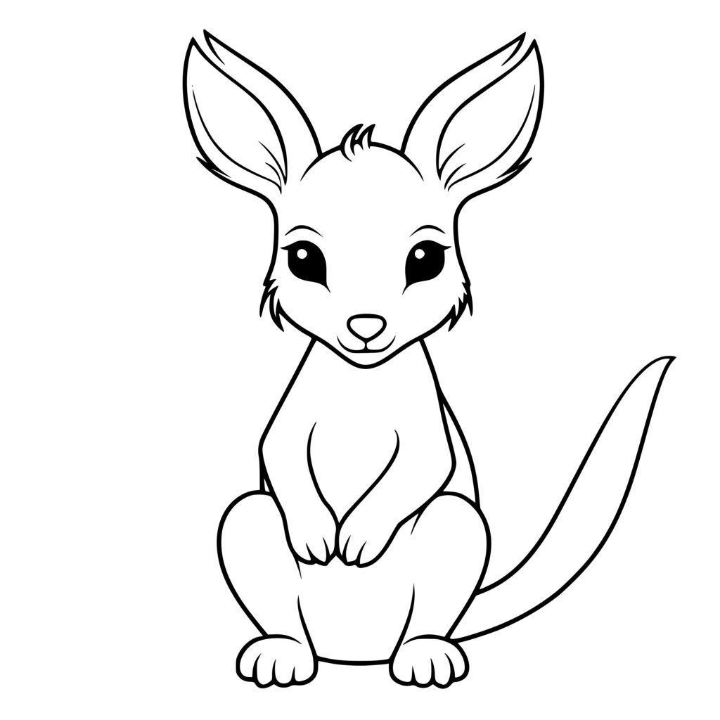 Cuddly Kangaroo SVG File for Cricut, Silhouette, Laser Machines