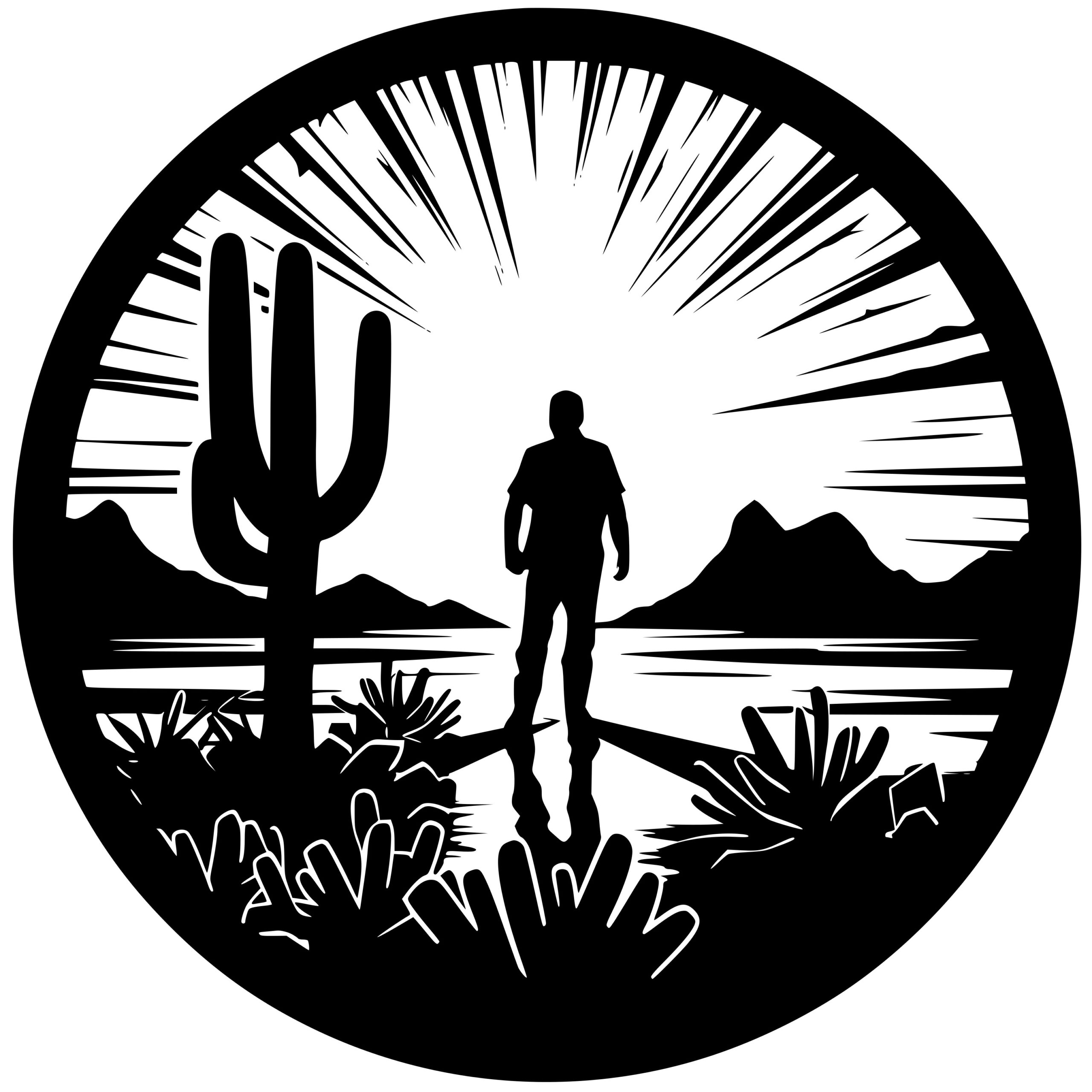 Desert Explorer SVG Image for Cricut, Silhouette, Laser Machines