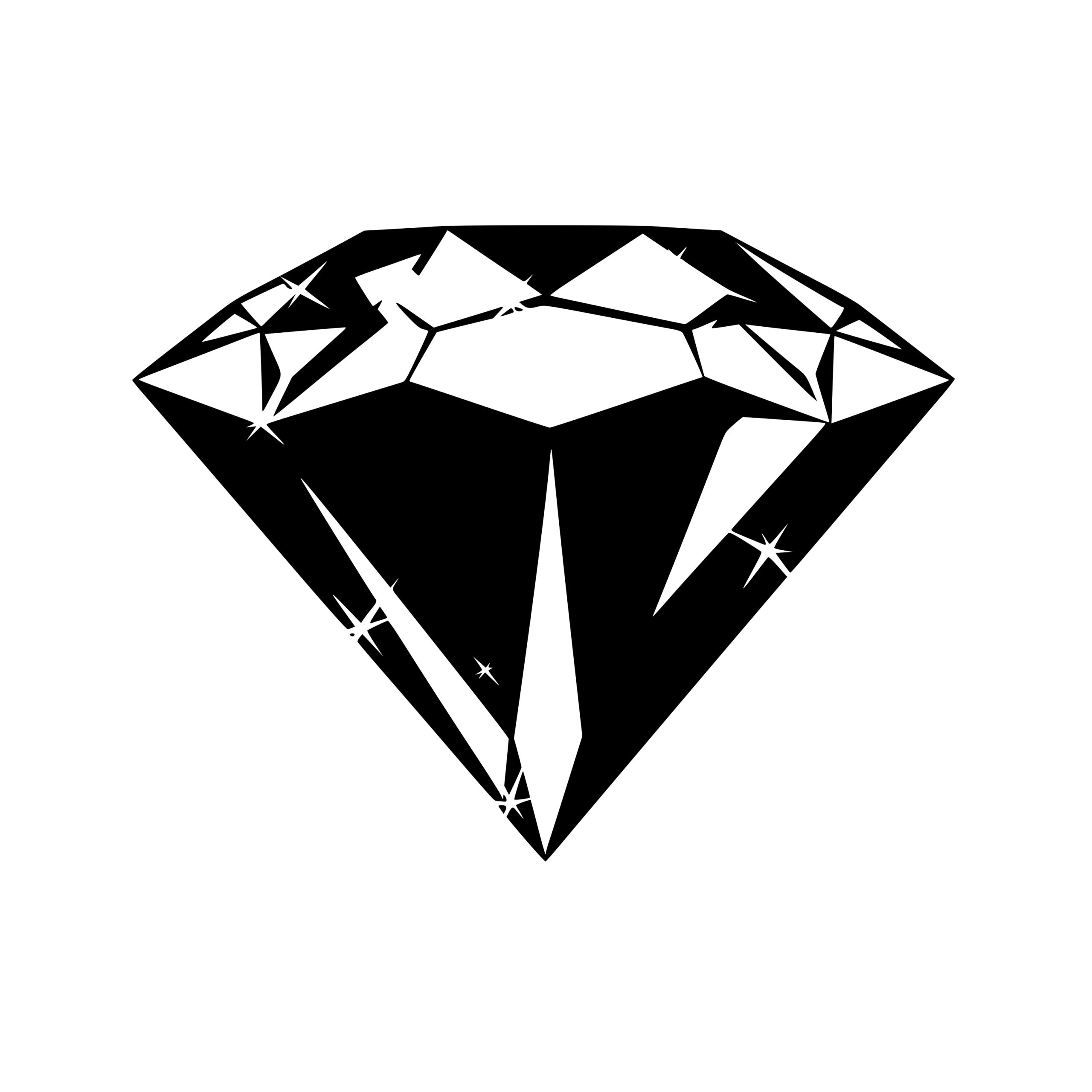 Shiny Diamond SVG File Perfect for Cricut, Silhouette, Laser Machines