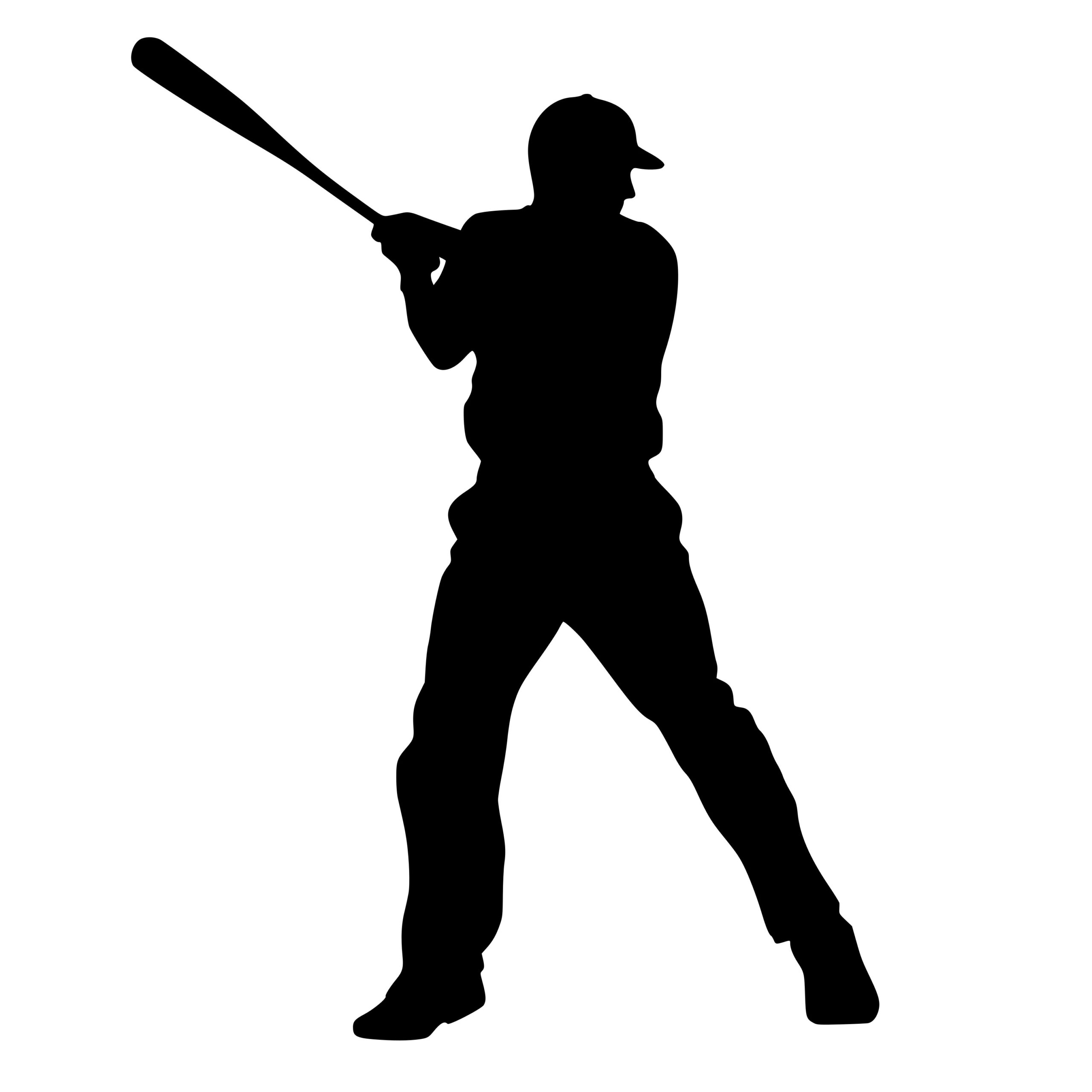 Download "Batting Stance" SVG PNG DXF Perfect for Cricut, Silhouette