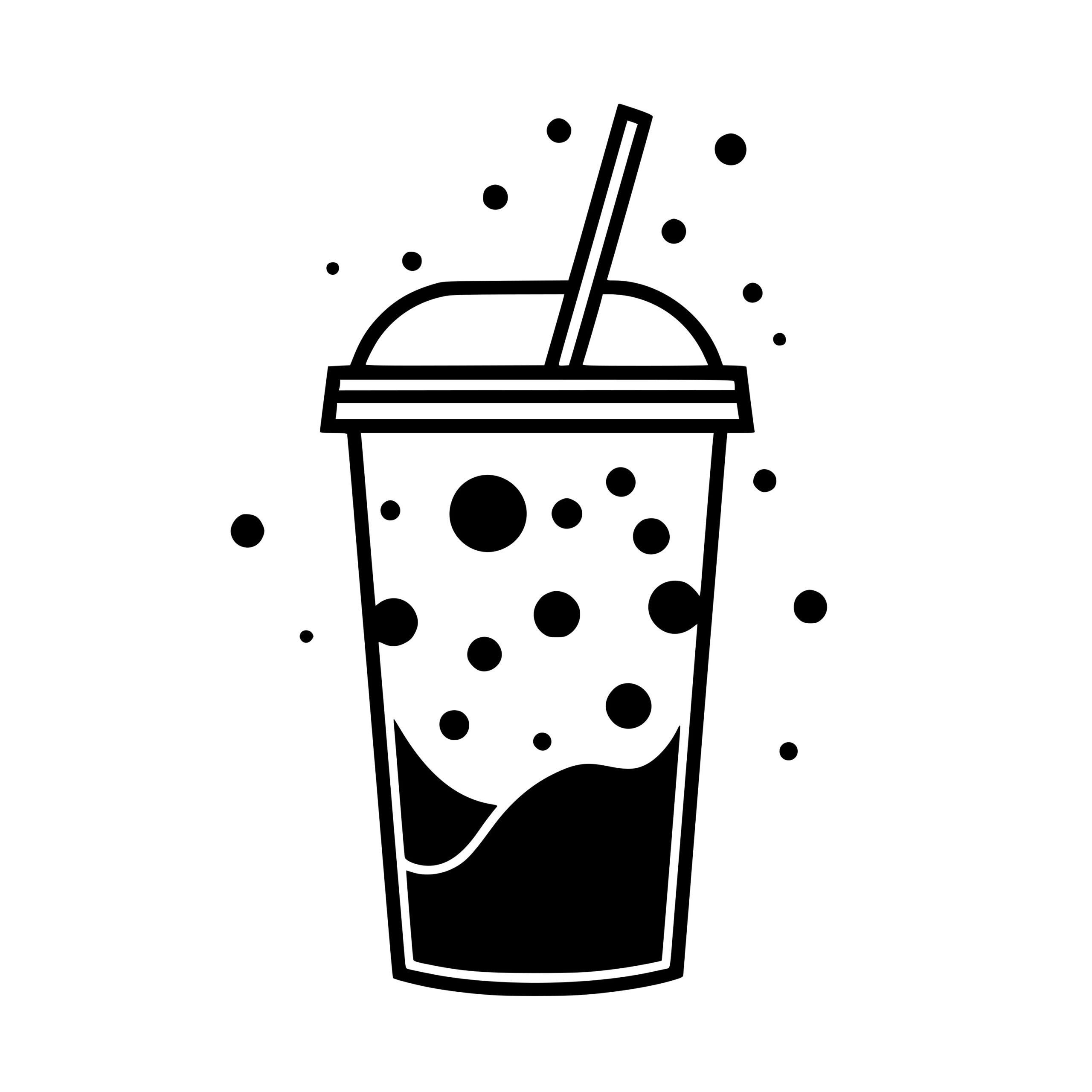 Bubble Tea Image for Cricut, Silhouette, Laser Machines SVG, PNG, DXF