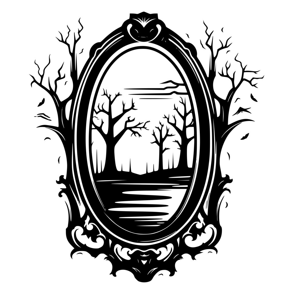 Mirror Forest SVG File Instant Download for Cricut, Silhouette, Laser