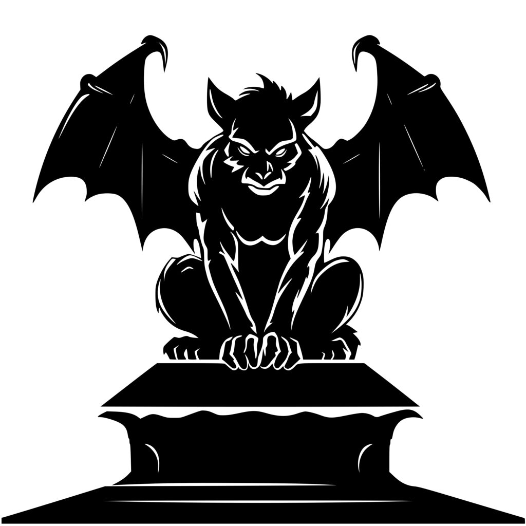 Gargoyle Perch SVG File Instant Download for Cricut, Silhouette, Laser