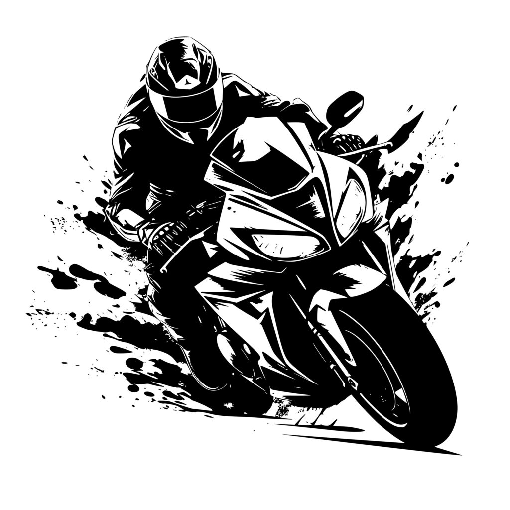 Motorcycle Speed SVG File for Cricut, Silhouette, Laser Machines