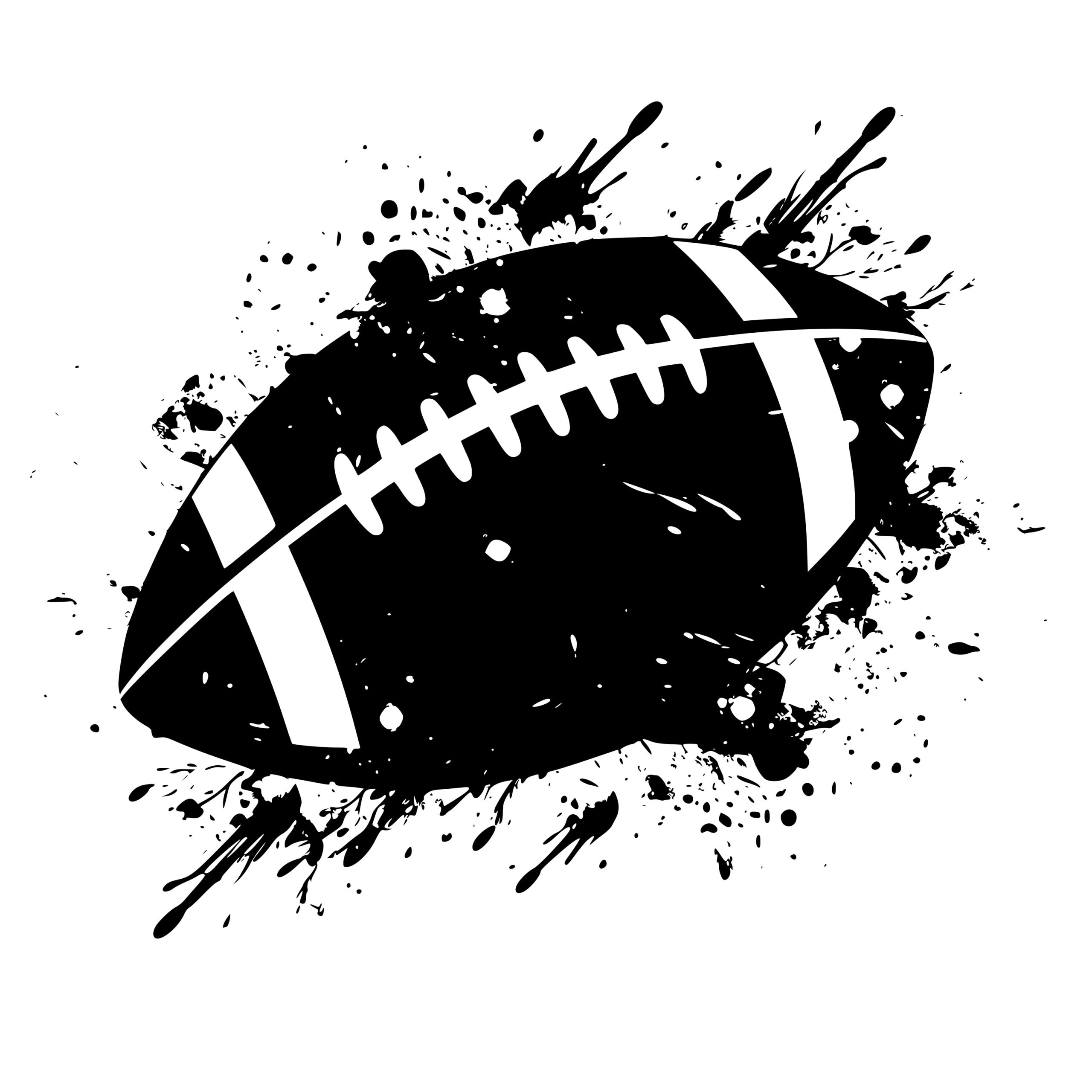 Football Splash SVG File for Cricut, Silhouette, Laser Machines