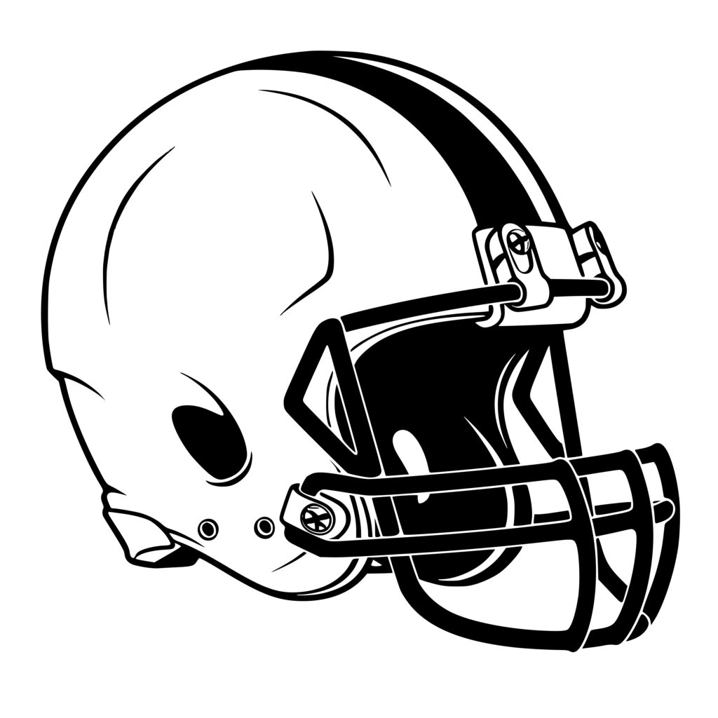 Football Helmet SVG File for Cricut, Silhouette, Laser Machines