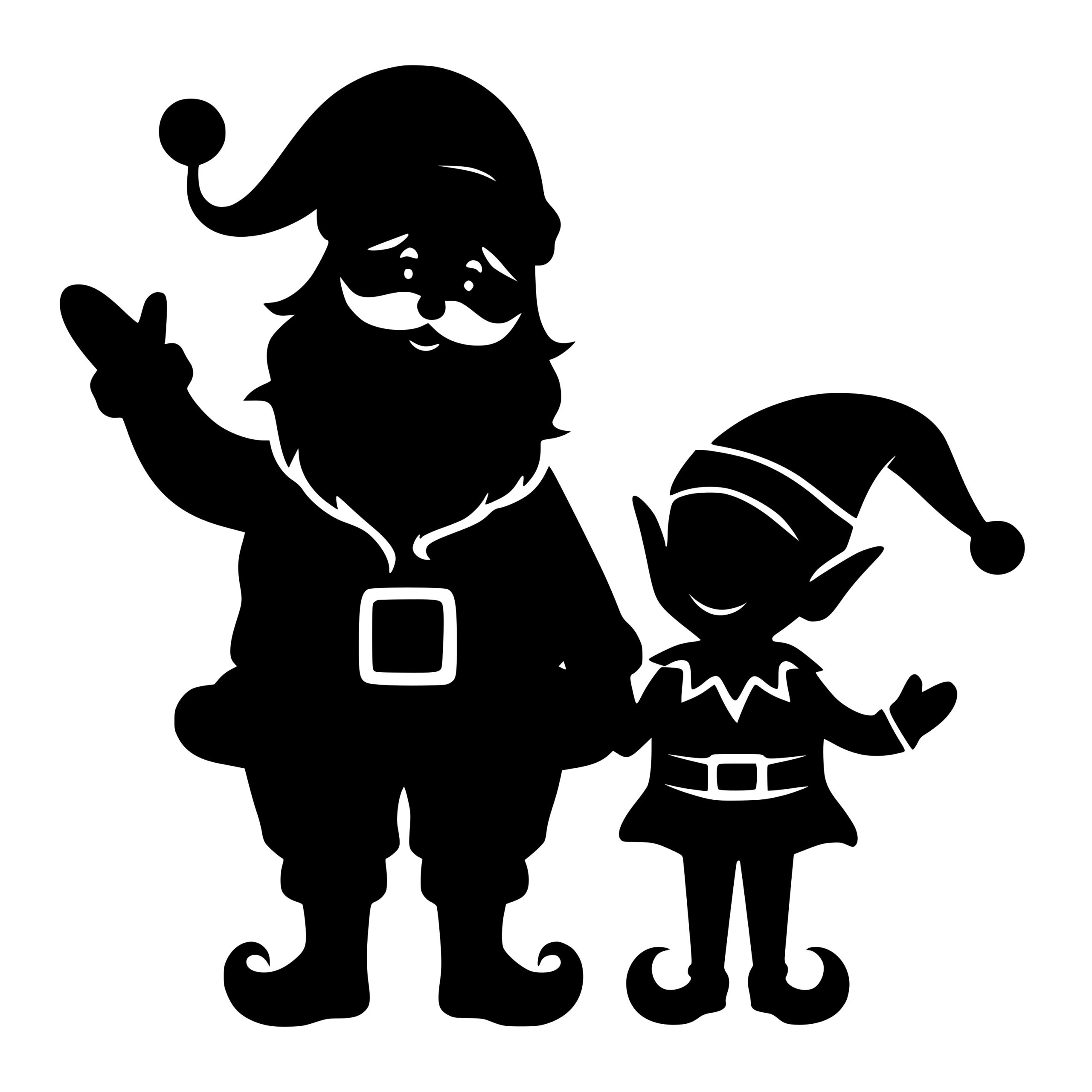 Santa's Elf Companion SVG File for Cricut, Silhouette, Laser Machines