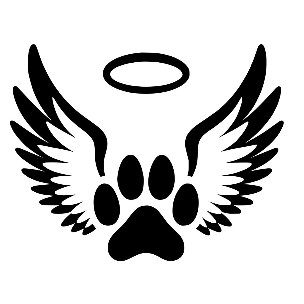 Pet Angel Tribute Instant Download Image for Cricut, Silhouette, and