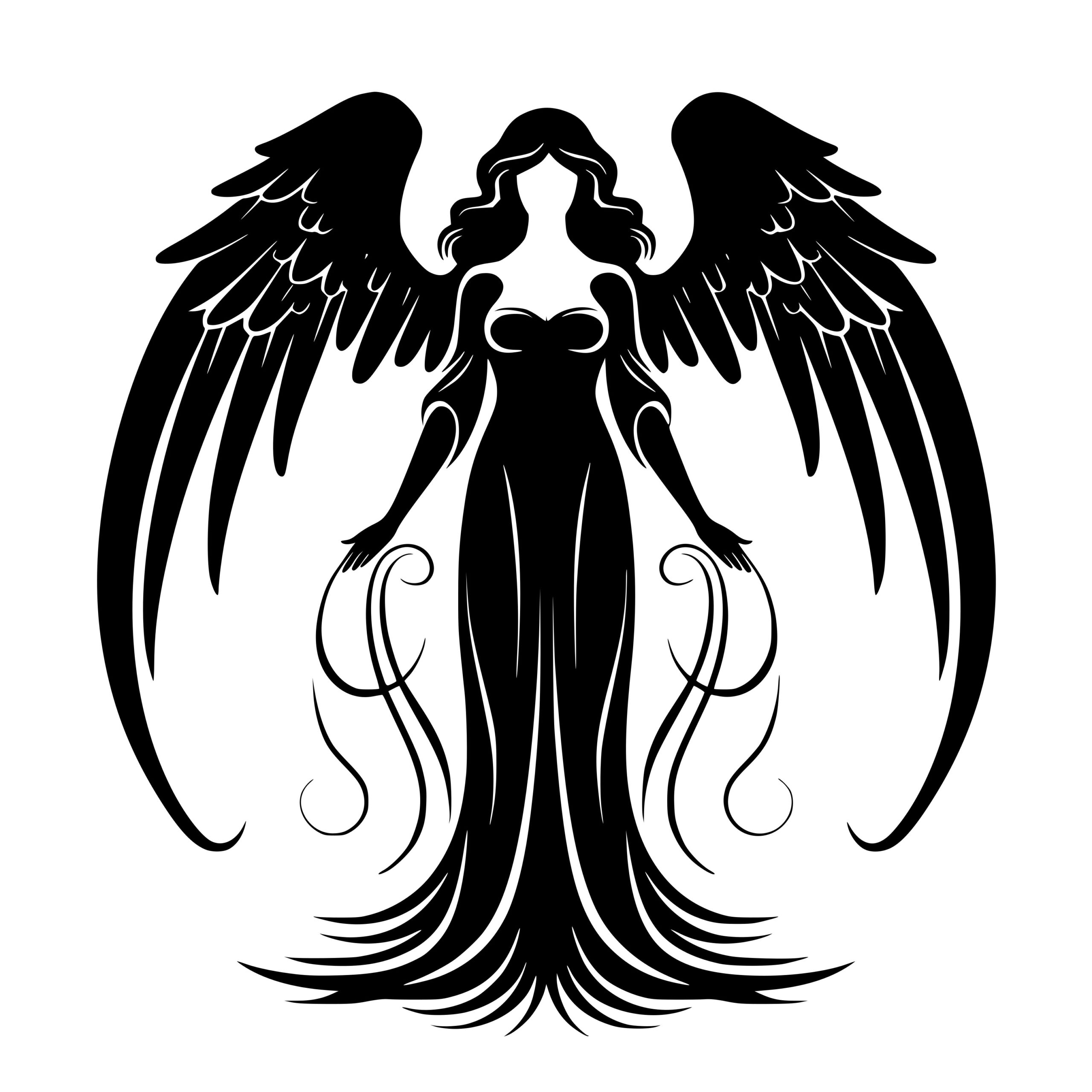 Angelic Beauty SVG Image for Cricut, Silhouette, Laser Machines