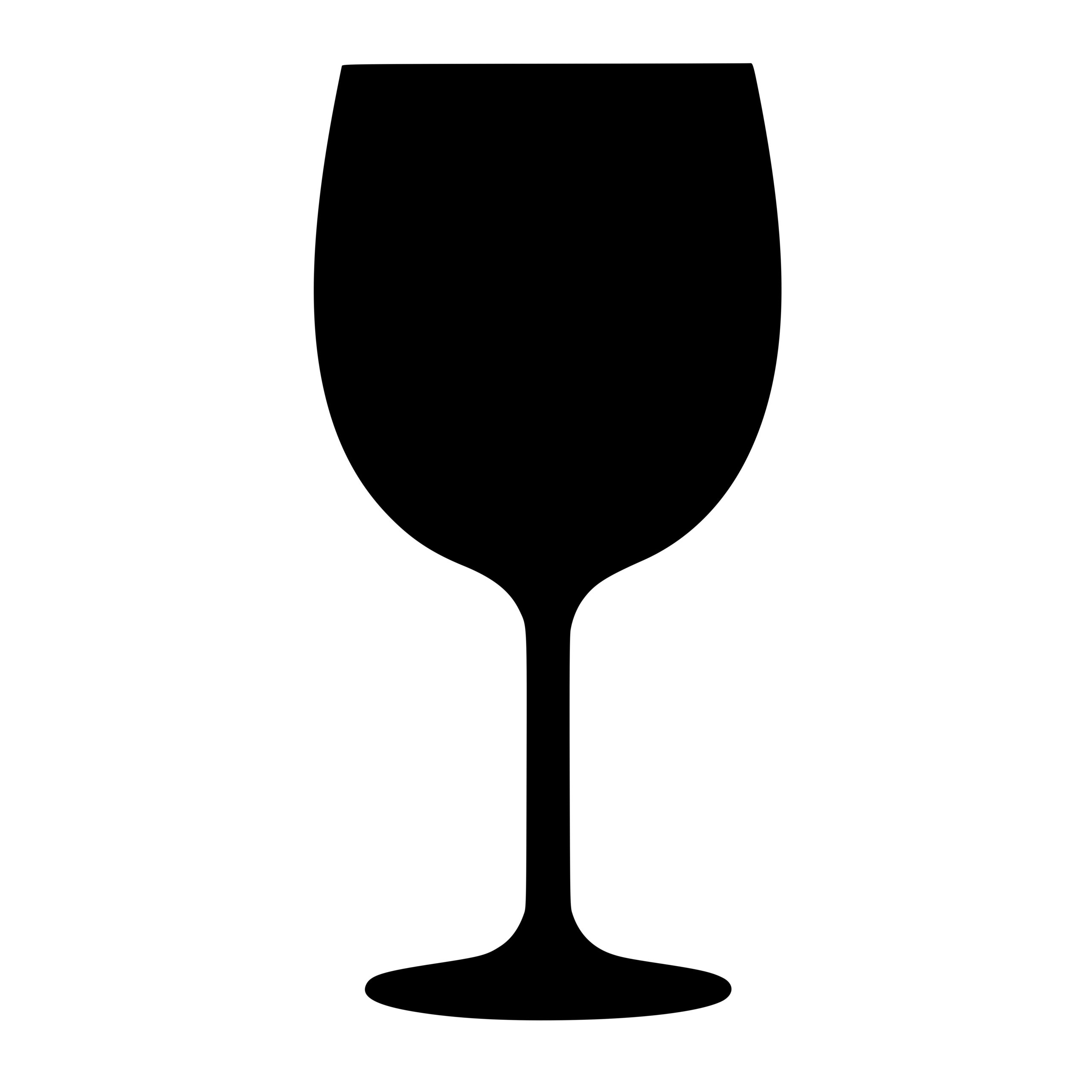 Elegant Wine Glass SVG File for Cricut and Silhouette Projects