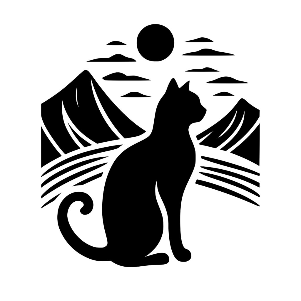Mountain Cat Majesty Design for Cricut, Silhouette Cutting Machines