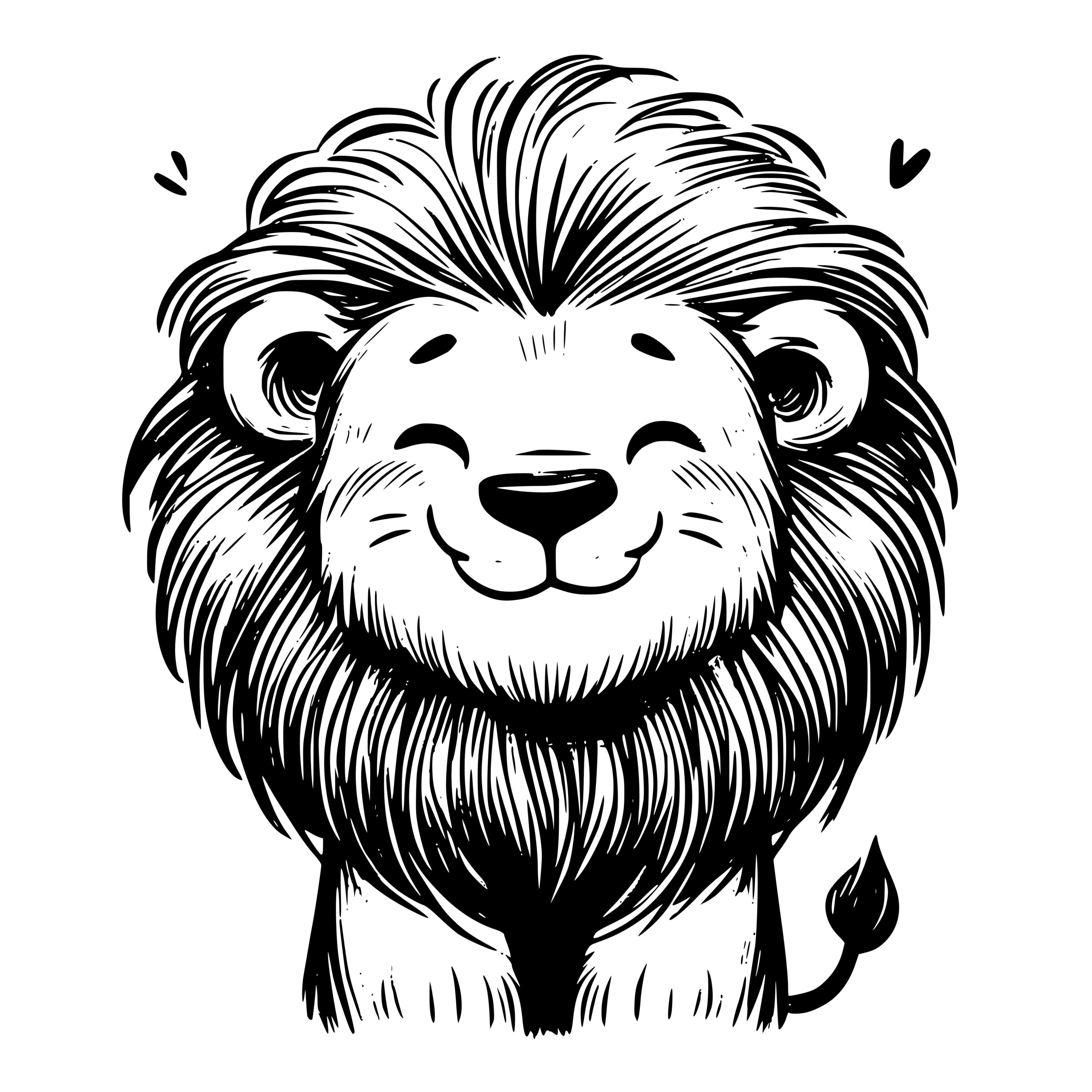 Dreamy Lion Hearts SVG File for Cricut, Laser, Silhouette, Cameo