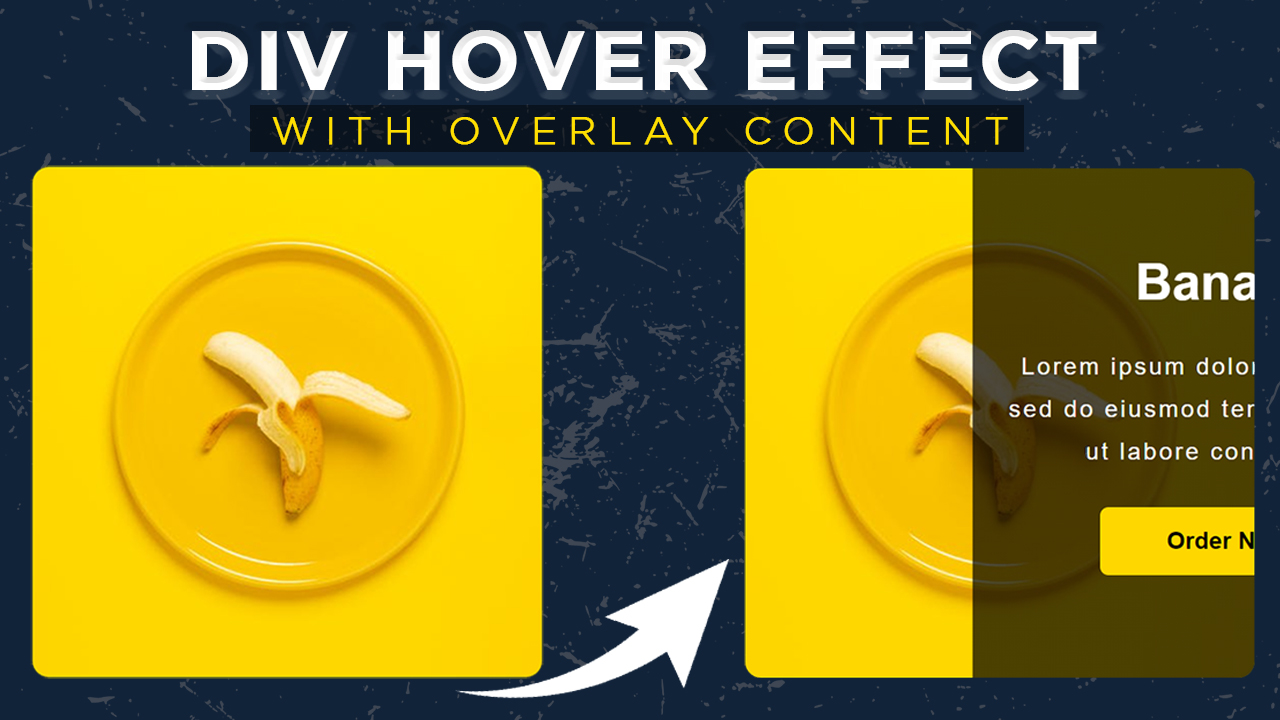 Overlay content hover effect with html and css only with source code HTML AND CSS