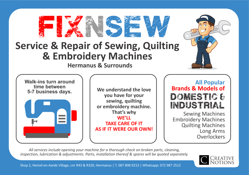 Sewing Machine Service & Repairs in Hermanus All Brands