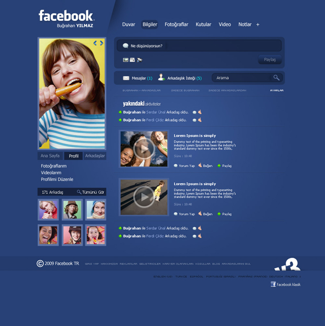 Facebook Redesign 10 Different Layout Design Possibilities