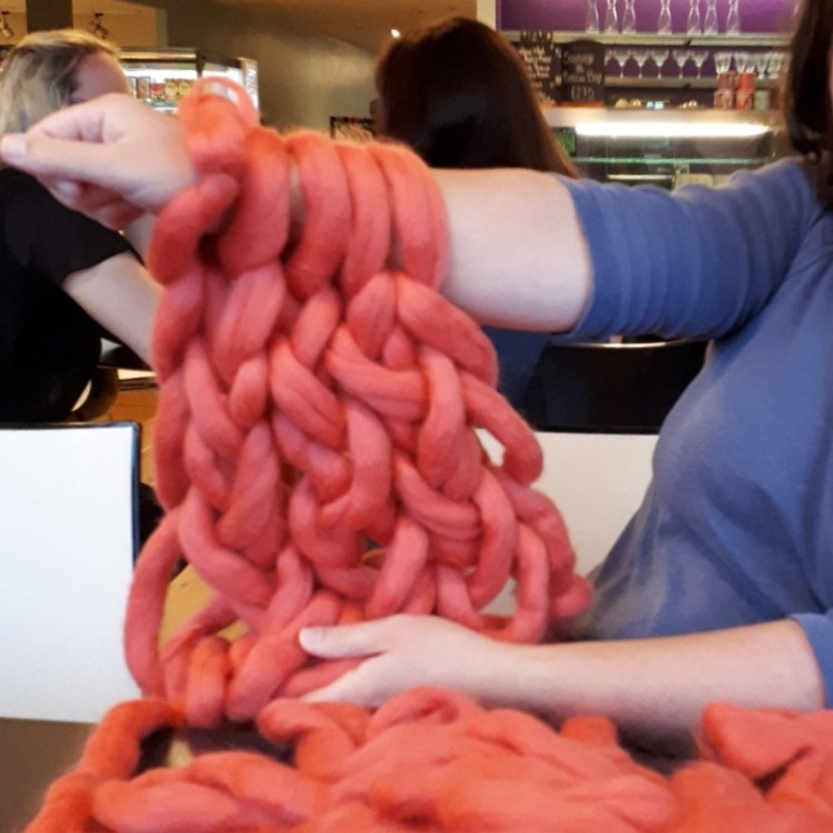 Trying new things arm knitting The Creative Pixie