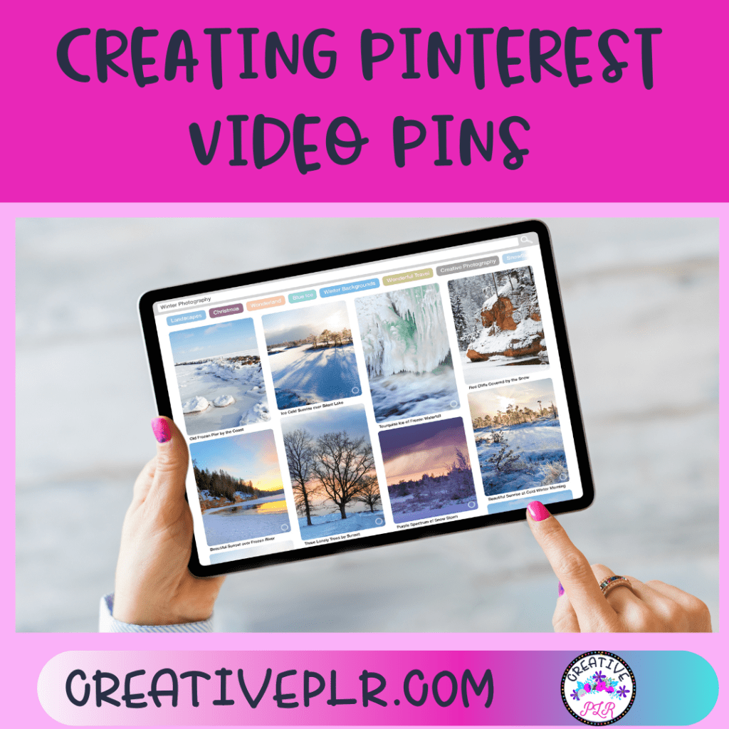 Creating Pinterest Video Pins Creative PLR
