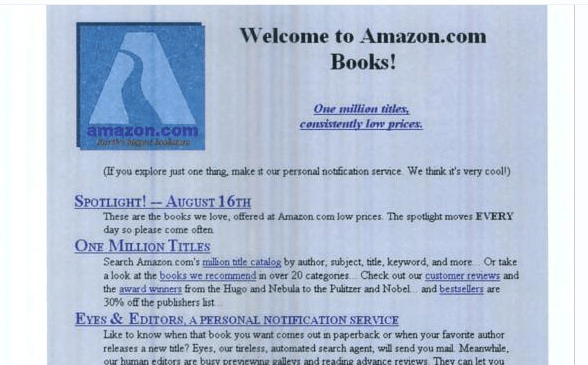 What Famous Websites Used To Look Like