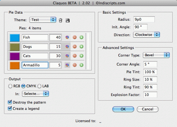 Cool Pie Charts Script for InDesign: Claquos 2 | CreativePro Network