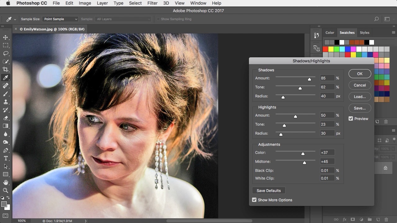 How to Rescue a Poorly Lit Image with Shadows/Highlights