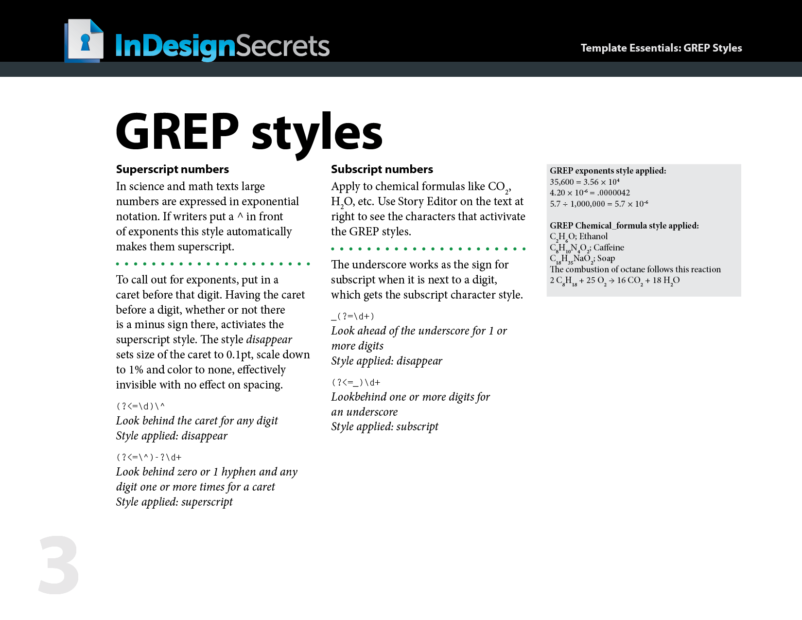 InDesign Template Essentials GREP Styles CreativePro Network