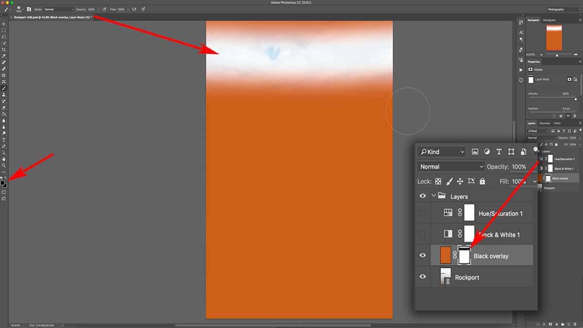 Refining a Layer Mask with the Brush Tool CreativeRAW