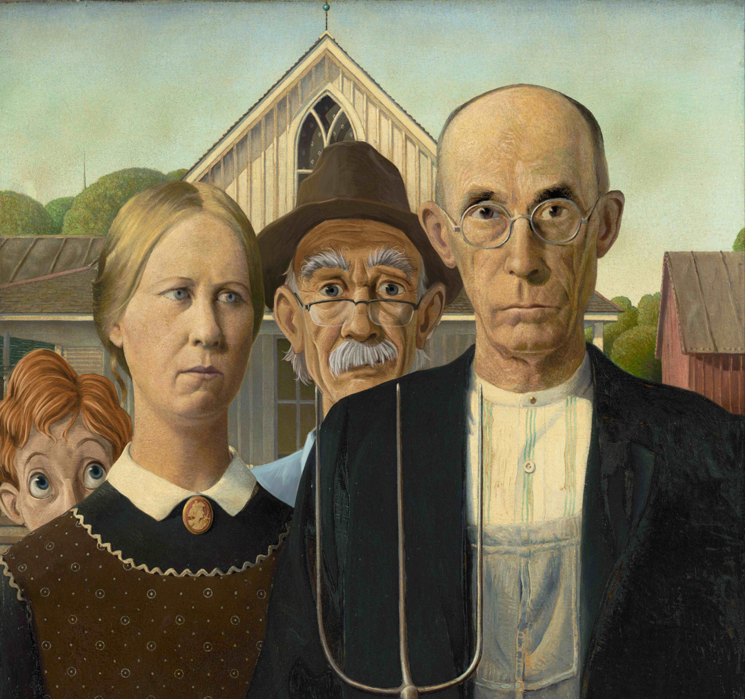 Original Painting American Gothic Pictures to Pin on Pinterest PinsDaddy
