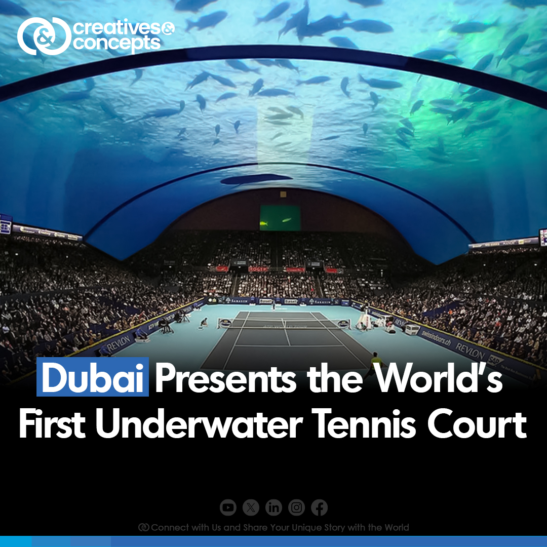 Dubai Presents the World’s First Underwater Tennis Court Creatives