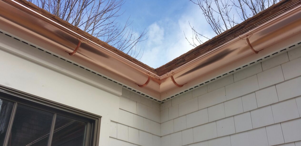 Copper Gutters Creative Seamless Gutters