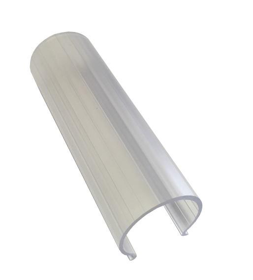 Pkg of 10 pcs. Clear 1 in. x 4 in. Snap Clamp, fits on 13/8 in. CLF