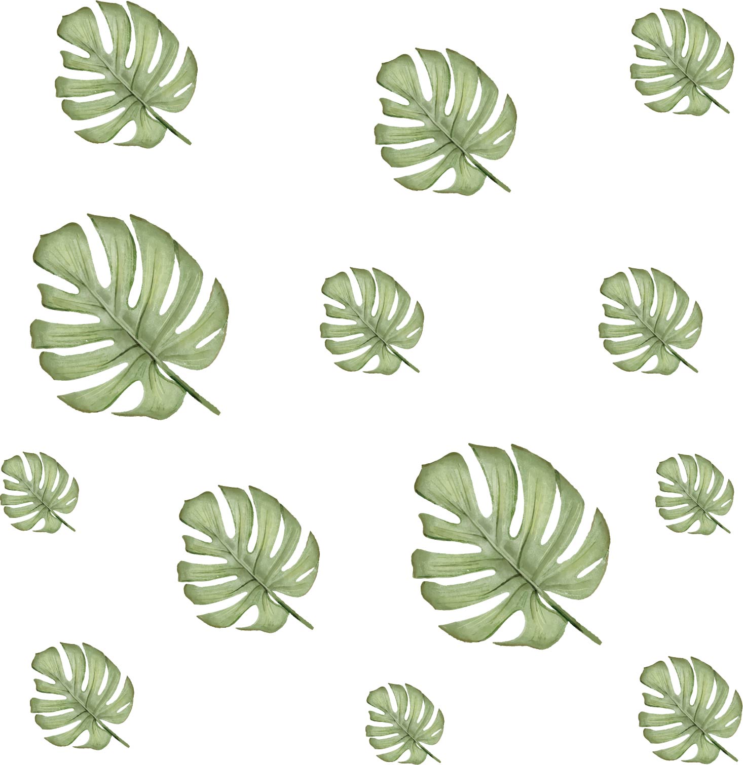 Tropical Leaves Wall Decal Sticker Wall Decals Wall Graphics Toronto