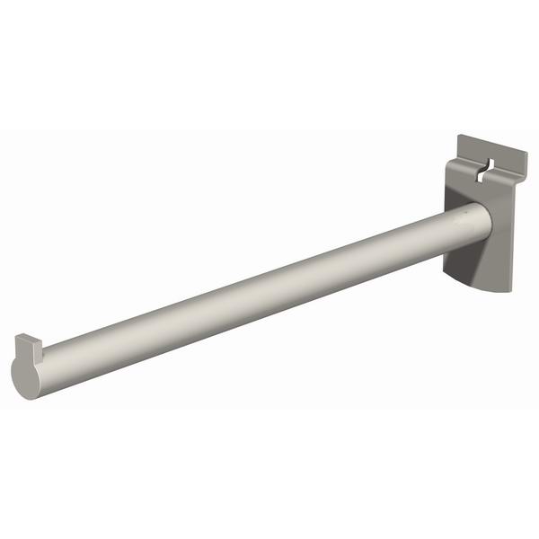 10" Round Faceout Bracket Round Slatwall Straight Arm Bracket