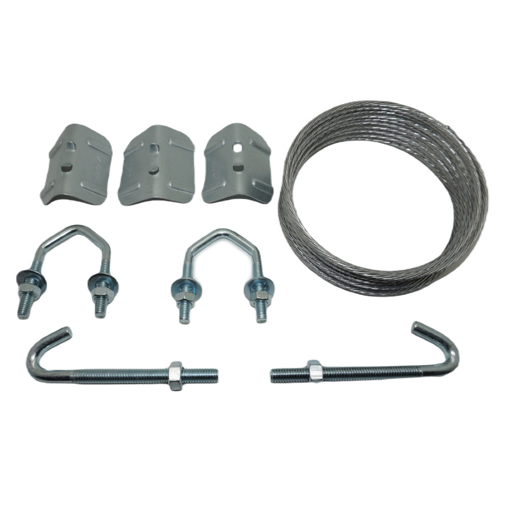 TV Aerial Lashing Wire Kit with 1.75″ U V Bolts for Chimney Bracket