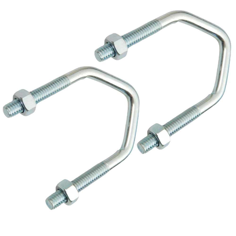 2 x Small V Bolts 1.75″ M8 U Bolt for TV Aerial Satellite Dish Caravan