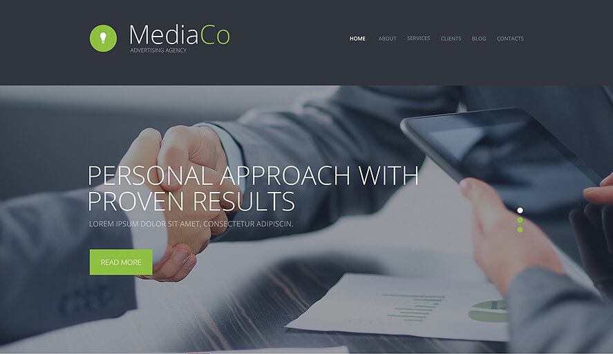 15+ Best Advertising Agency WordPress Themes Free site Templates