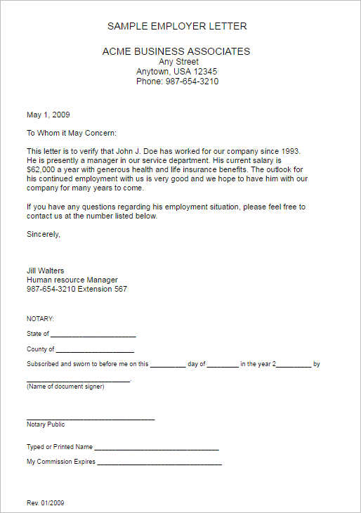 16+ Employment Verification Letters Free Word, PDF, Doc Formats