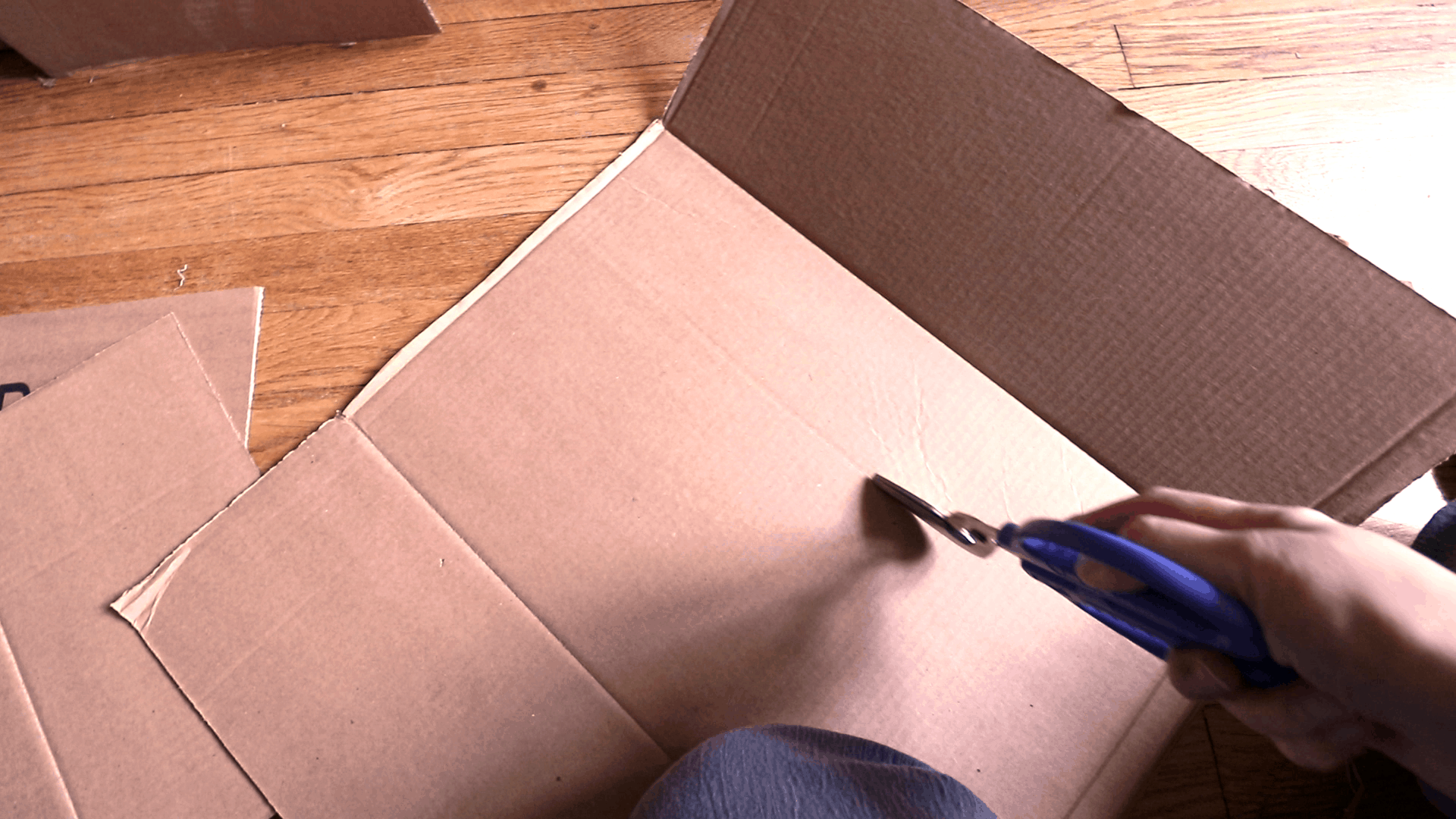 Cardboard house making for guinea pigs or other pets