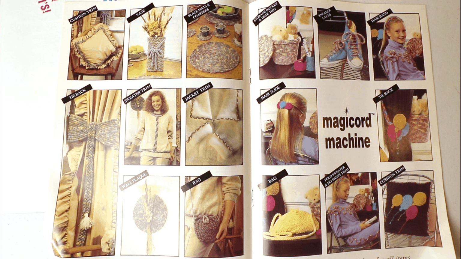 Circular knitting machine (Sentro) and Icord maker cast on and cast off