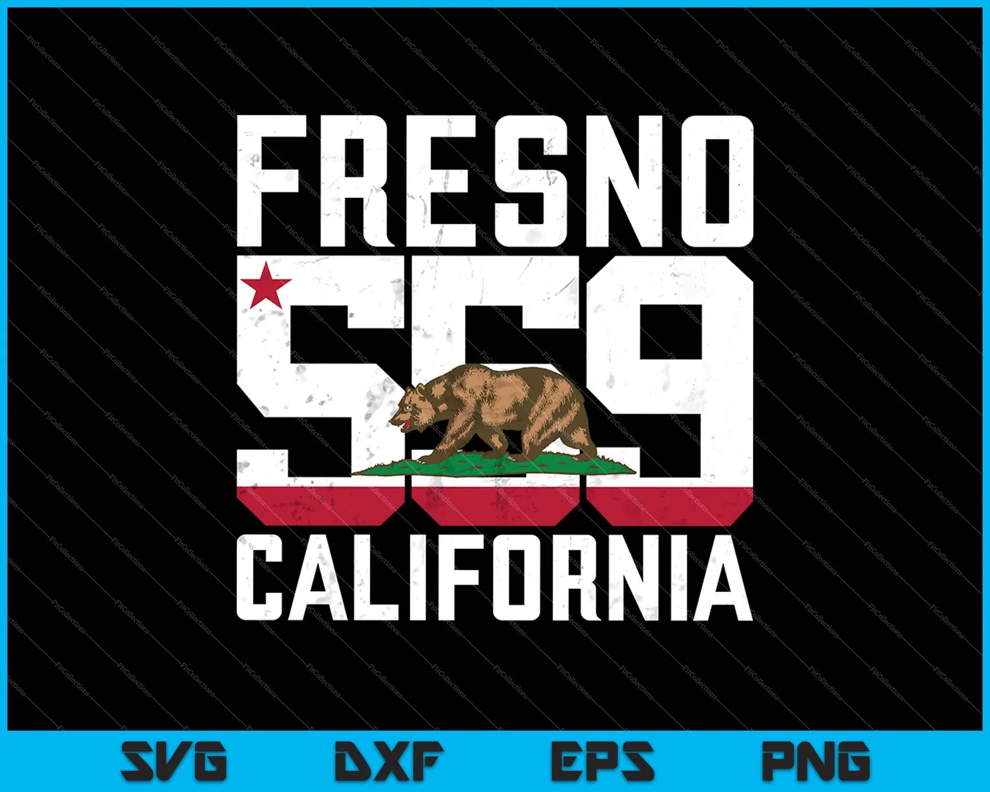 Area Code 559 Fresno California SVG PNG Files creativeusarts