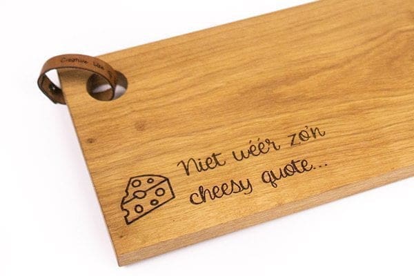 Borrelplank Met Eigen Tekst - Creative Use Of Technology