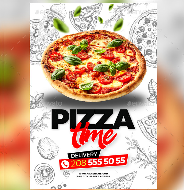 Pizza Flyer Template Free Printable Templates
