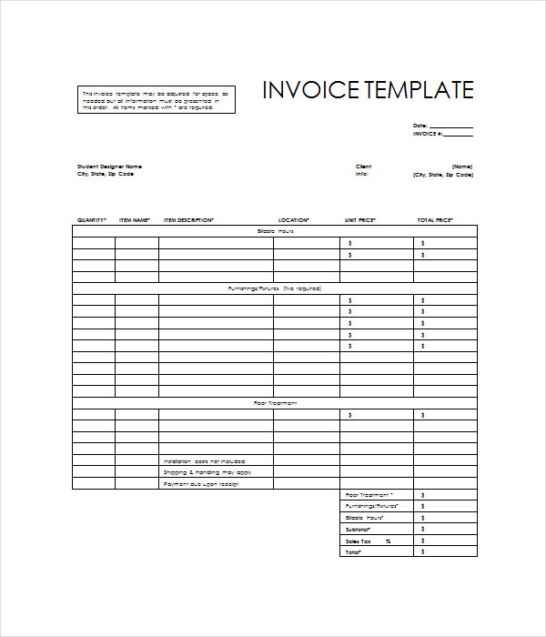 invoice templates 15 free word pdf documents download