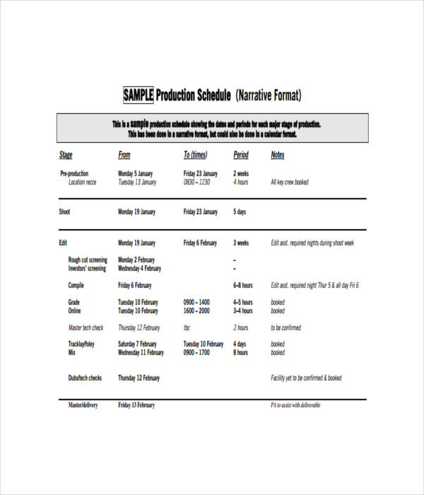 21+ Schedule Templates Free Word, PDF Documents Download