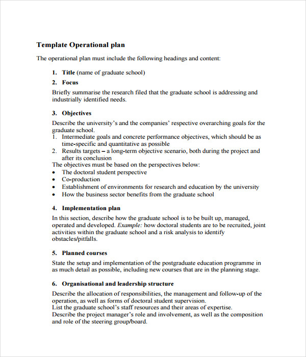 21+ Plan Templates Free Word, PDF Documents Download